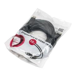 Кабель мультимедийный Cablexpert DisplayPort M to HDMI M 10.0m Фото 3
