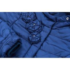 Куртка детская Snowimage удлиненная с капюшоном и цветочками Фото 5