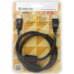 Кабель мультимедийный Defender HDMI M to HDMI M 1.0m Фото 2