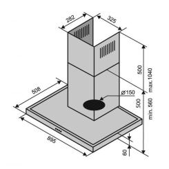 Вытяжка кухонная Ventolux ITALIA 90 BG (1200) TRC Фото 5