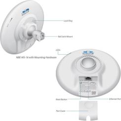 Точка доступа Wi-Fi Ubiquiti NBE-M5-16 Фото 1
