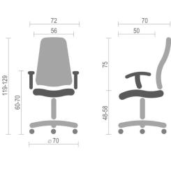 Кресло игровое Аклас Стрик PL RL Желтое Фото 5