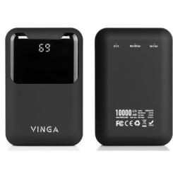 Батарея универсальная Vinga 10000 mAh Display soft touch black Фото 5
