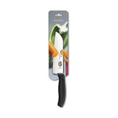 Кухонный нож Victorinox SwissClassic сантоку 17 см, черный Фото 1