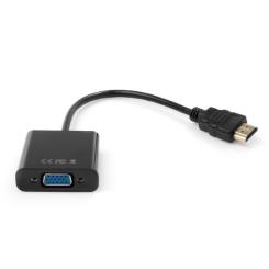 Переходник Vinga HDMI M to VGA F 0.15m 1080p black Фото 2
