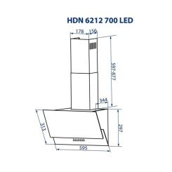 Вытяжка кухонная Minola HDN 6212 BL 700 LED Фото 11