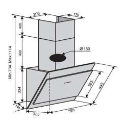 Вытяжка кухонная Ventolux TOSCANA 60 WH (1000) TRC MM Фото 6