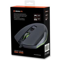 Мышка REAL-EL RM-550 USB Black Фото 8