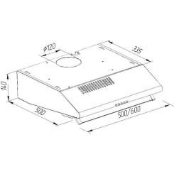Вытяжка кухонная Pyramida MH 50 GR Фото 6