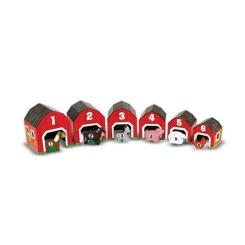 Развивающая игрушка Melissa&Doug Набор блоков-сараев с животными Фото 2