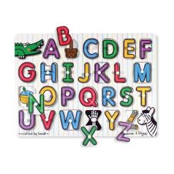 Развивающая игрушка Melissa&Doug Рамка-вкладиш Англійський алфавіт Фото 1
