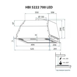 Вытяжка кухонная Minola HBI 5222 BL 700 LED Фото 8
