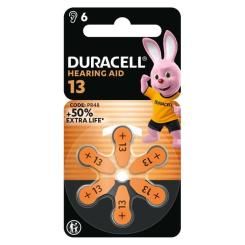 Батарейка Duracell для слуховых аппаратов размер 13, 6 шт. в упаковке Фото 1