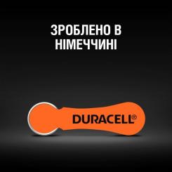 Батарейка Duracell для слуховых аппаратов размер 13, 6 шт. в упаковке Фото 5