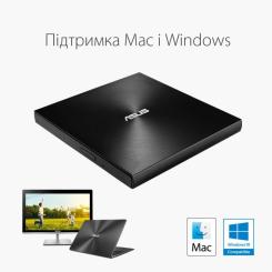 Оптический привод DVD-RW ASUS SDRW-08U9M-U/BLK/G/AS Фото 4