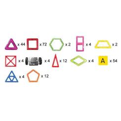 Конструктор Магнікон 218 деталей Plastic box Фото 7