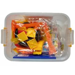 Конструктор Магнікон 87 деталей Plastic box Фото 3