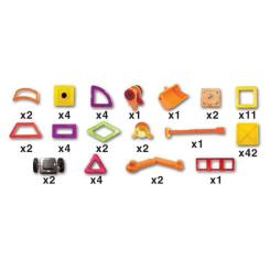 Конструктор Магнікон 87 деталей Plastic box Фото 4