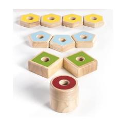 Игровой набор Guidecraft Manipulatives Фігури на різьбі Фото 3