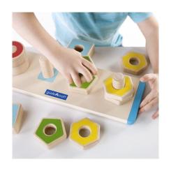 Игровой набор Guidecraft Manipulatives Фігури на різьбі Фото 4