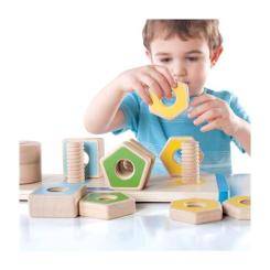 Игровой набор Guidecraft Manipulatives Фігури на різьбі Фото 6