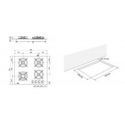 Варочная поверхность Eleyus ASTRA 60 WH CF Фото 11