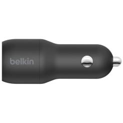 Зарядное устройство Belkin Car Charger 24W Dual USB-A black Фото 1