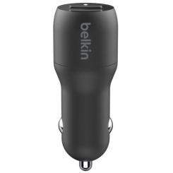 Зарядное устройство Belkin Car Charger 24W Dual USB-A black Фото 3