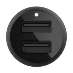 Зарядное устройство Belkin Car Charger 24W Dual USB-A black Фото 4