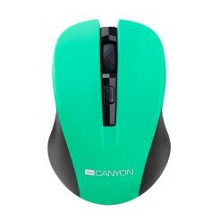 Мышка Canyon CNE-CMSW1GR Wireless Black-Green Фото 1