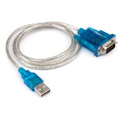 Кабель для передачи данных Vinga USB to COM 1.0m transparent Фото 1