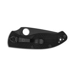 Нож Spyderco Tenacious Black Blade Lightweight полусеррейтор Фото 1