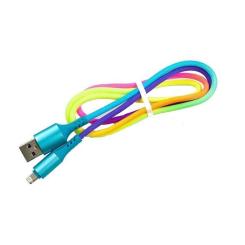 Дата кабель Dengos USB 2.0 AM to Lightning 1.0m rainbow Фото
