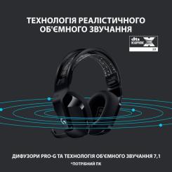Наушники Logitech G733 Lightspeed Wireless RGB Gaming Headset Black Фото 9