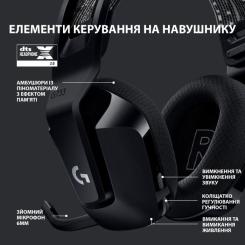 Наушники Logitech G733 Lightspeed Wireless RGB Gaming Headset Black Фото 4