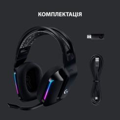 Наушники Logitech G733 Lightspeed Wireless RGB Gaming Headset Black Фото 5