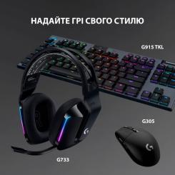 Наушники Logitech G733 Lightspeed Wireless RGB Gaming Headset Black Фото 7