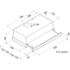 Вытяжка кухонная Kernau KTH 10.261.1 W Фото 2