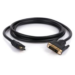 Кабель мультимедийный Vinga HDMI M to DVI M 5.0m 24+1pin Фото 1