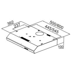 Вытяжка кухонная Pyramida UX 50 WH Фото 10