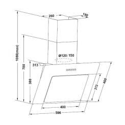 Вытяжка кухонная Pyramida NR 60 PK WHITE Фото 9