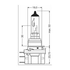 Автолампа Osram галогенова 55/15W Фото 2