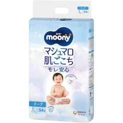 Подгузники Moony L (9-14 кг) 54 шт Фото