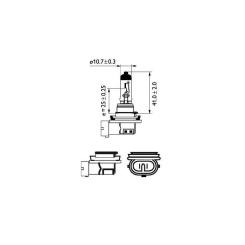 Автолампа Philips галогенова 35W Фото 2