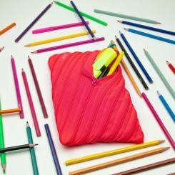 Пенал Zipit Neon Jumbo Dazzling Pink Фото 2