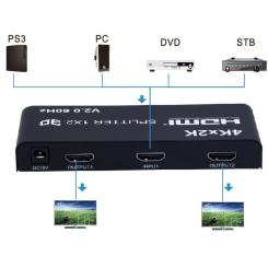 Разветвитель PowerPlant HDMI 1x2 V2.0 Фото 2
