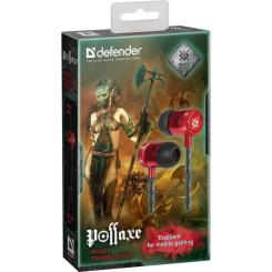 Наушники Defender Pollaxe Black-Red Фото 1