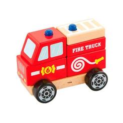 Развивающая игрушка Viga Toys пирамидка Пожарная машинка Фото 1