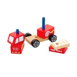 Развивающая игрушка Viga Toys пирамидка Пожарная машинка Фото 2