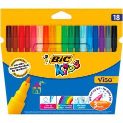 Фломастеры Bic Kids Visa 880, 18 цветов Фото